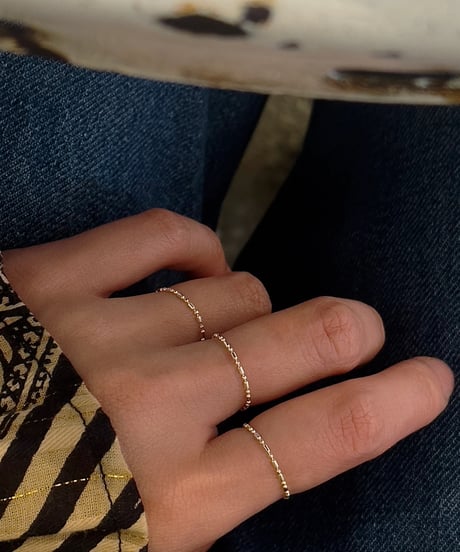 3set ball chain ring