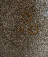t n hoop pierce SS gold