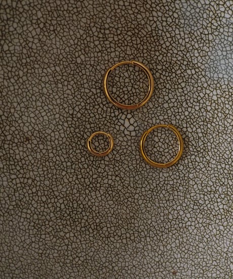 t n hoop pierce SS gold