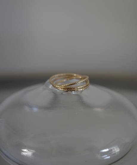 cut design 3set ring gold