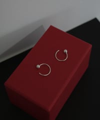 ball curve pierce  silver