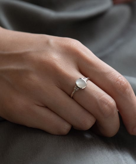 shell stone ring