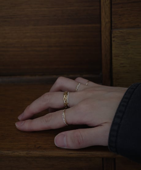 anchor chain ring gold