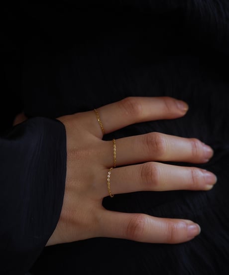 <単品販売>set chain ring gold