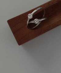 diamond silver ring