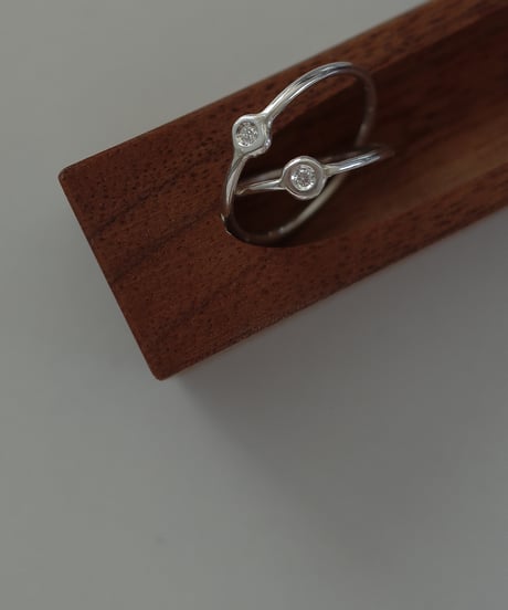 diamond silver ring
