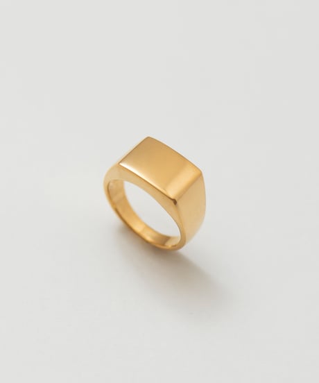 square wide ring gold