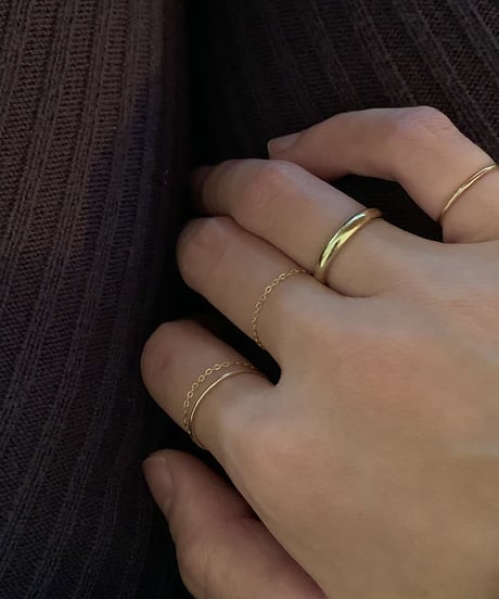 <単品販売>set chain ring gold