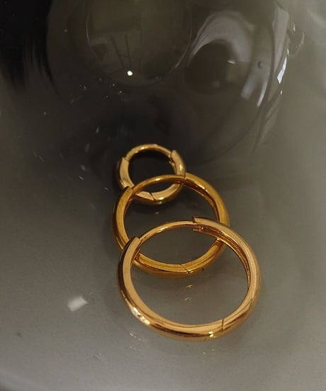 t n hoop pierce SS gold