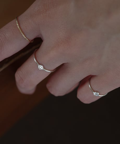 diamond silver ring