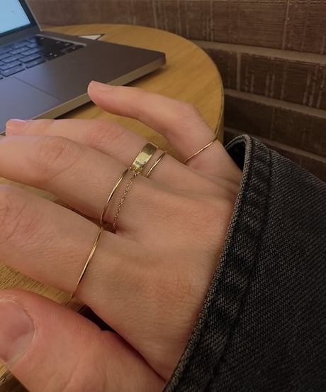 3set chain ring gold