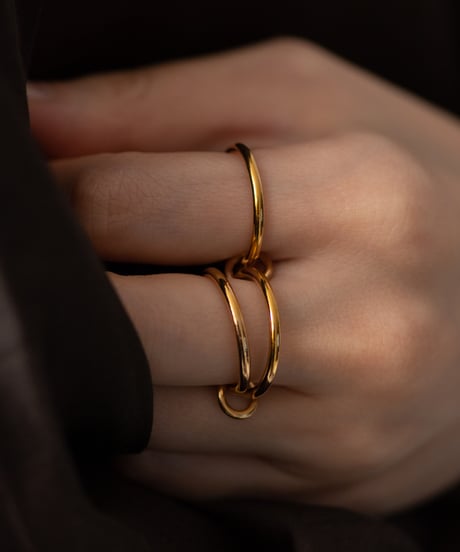 3 CO ring gold
