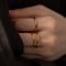 3 CO ring gold