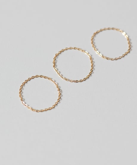 <単品販売>set chain ring gold