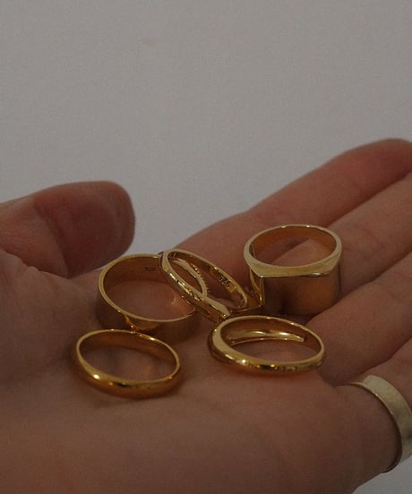 square wide ring gold