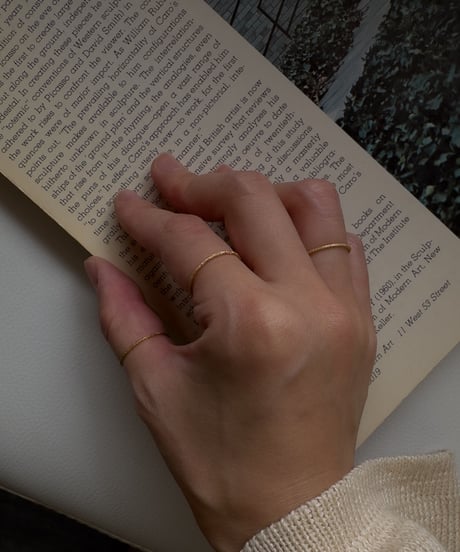 <廃盤単品>like stone 3 set ring