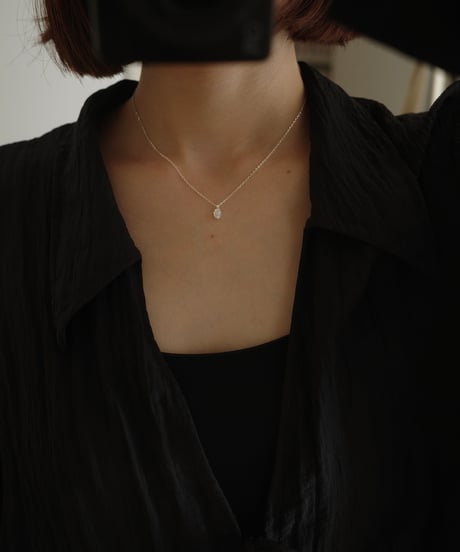 cz oval chain necklace
