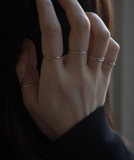 diamond silver ring