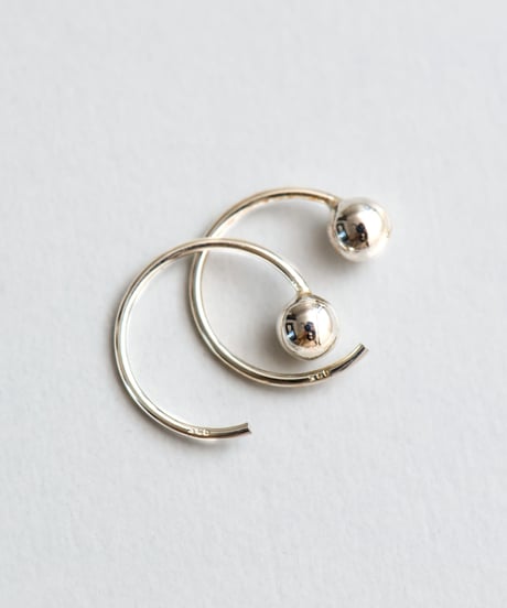 ball curve pierce  silver
