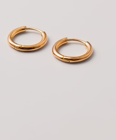 t n hoop pierce S gold