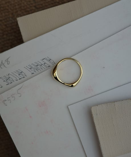 2round ring gold