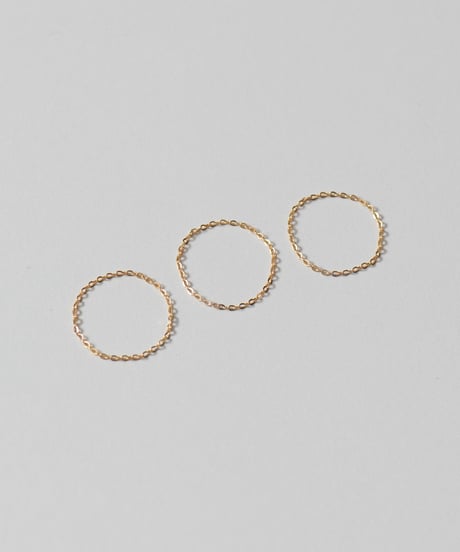 <単品販売>set chain ring gold