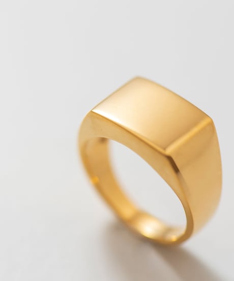 square wide ring gold