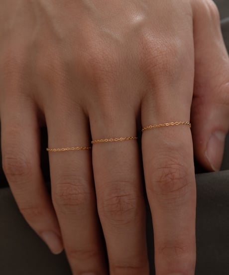 <単品販売>set chain ring gold