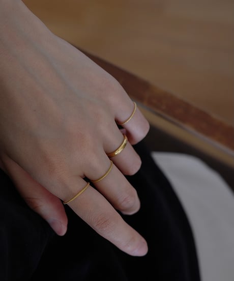 <廃盤単品>like stone 3 set ring