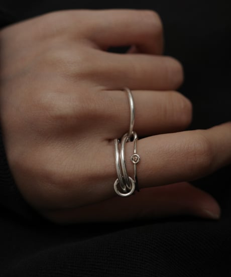 diamond silver ring brown