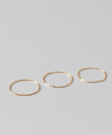 <単品販売>set chain ring gold
