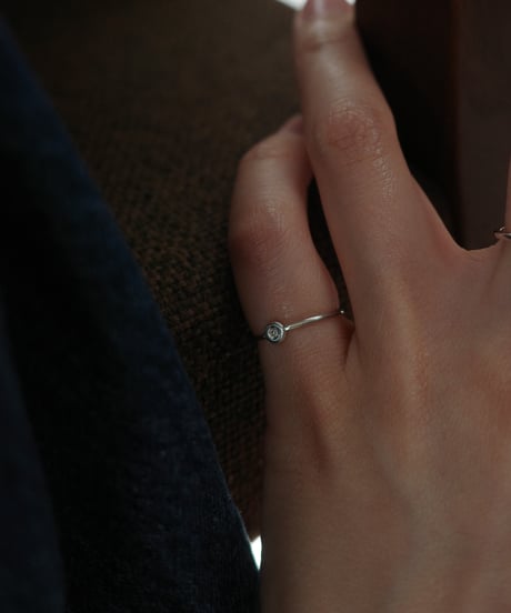 diamond silver ring