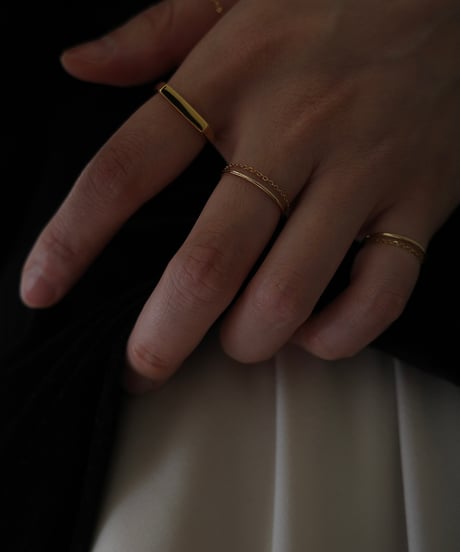 <単品販売>set chain ring gold