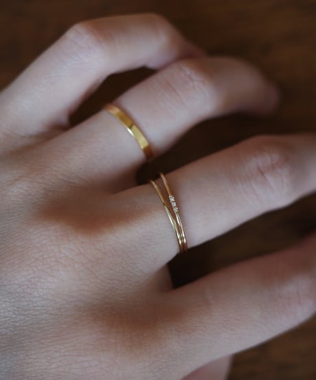3diamond gold ring