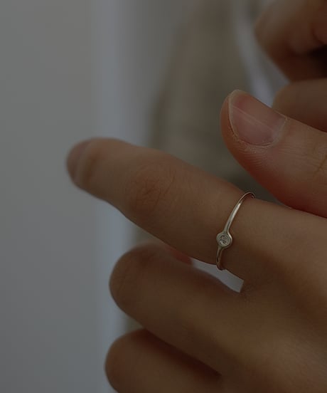 diamond silver ring
