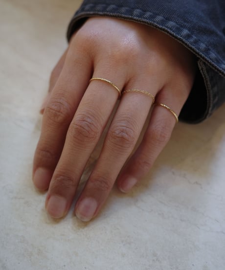 cut design 3set ring gold