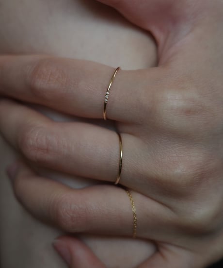 3diamond gold ring