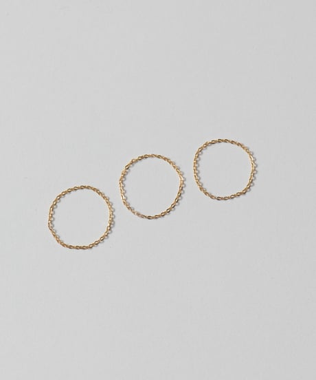 <単品販売>set chain ring gold