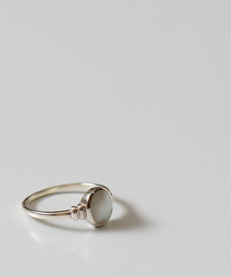 shell stone ring