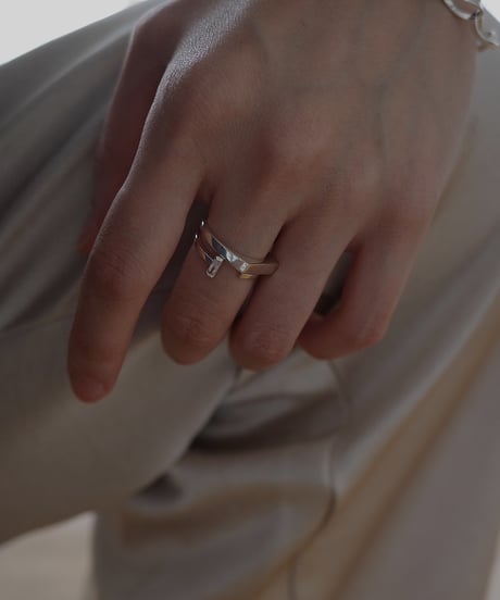 square cz open ring