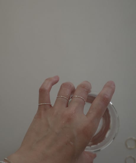 3set ball chain ring