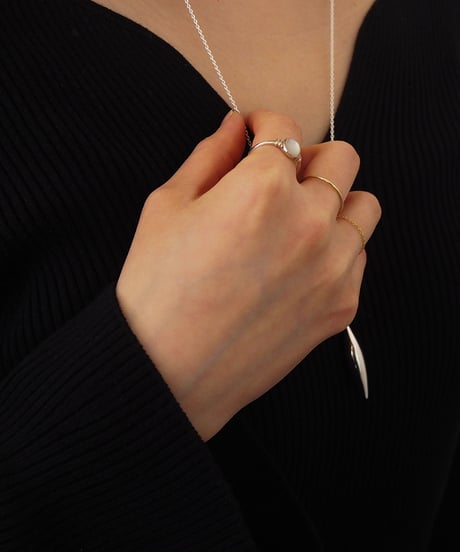 shell stone ring