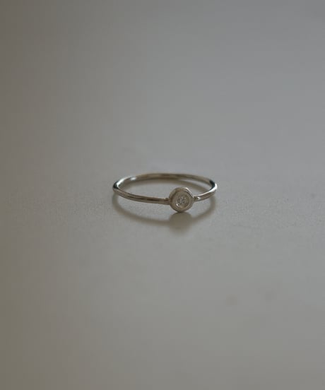 diamond silver ring