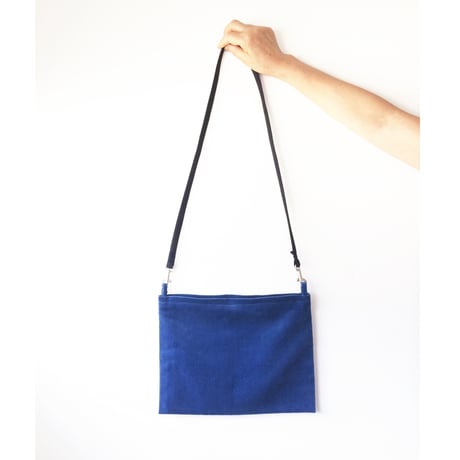 Velvet Bag   Middle.  -COBALT-  Blue x Blue.   ミドルサイズバッグ