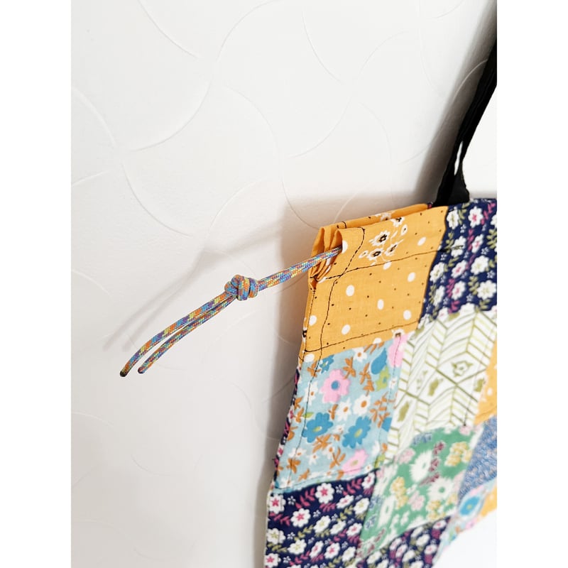 Patchwork Bag USA Vintage Fabric. Middle. パッチワー