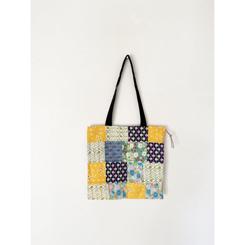 Patchwork Bag USA Vintage Fabric. Middle. パッチワー