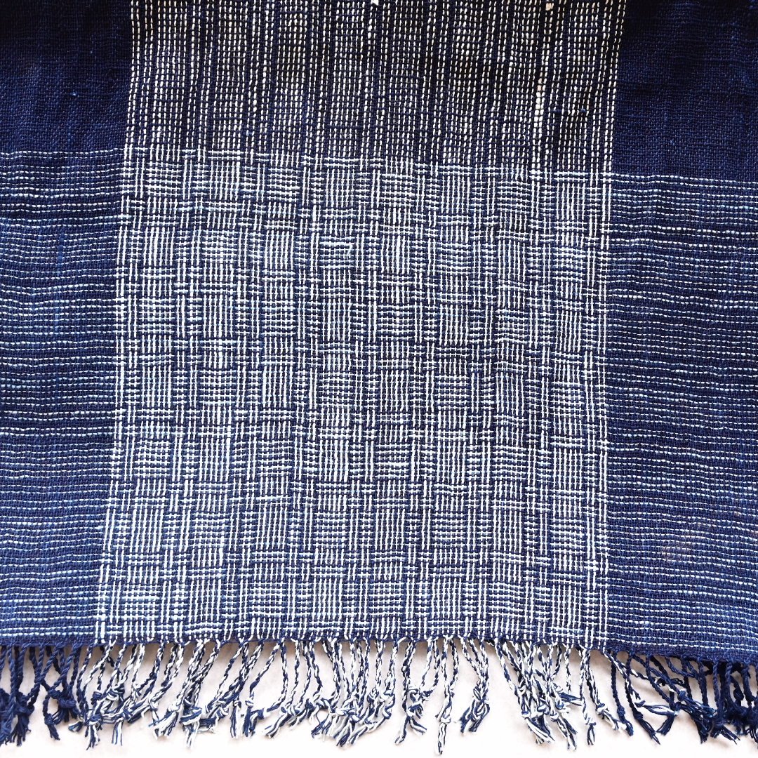 期間限定販売【沖縄の琉球藍染織物】 花藍舎 ストールやしらみ | 沖縄