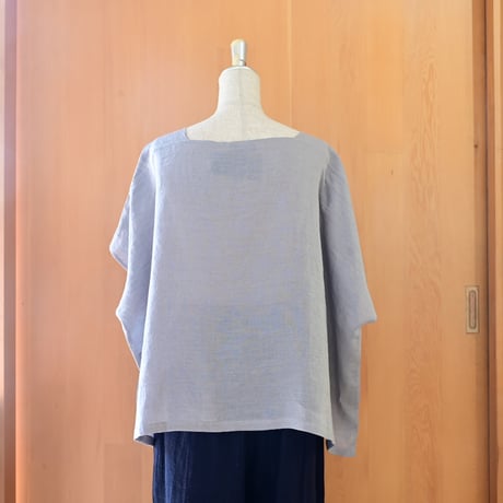 期間限定販売【沖縄の琉球藍染織物】　花藍舎　プルオーバー　絣モダーン