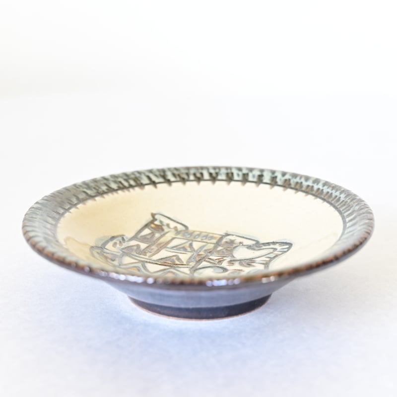 沖縄　やちむん　エジプト紋　菅原工房 エジプト紋6寸皿 a | 沖縄のうつわ、やちむん、琉球ガラスの通販