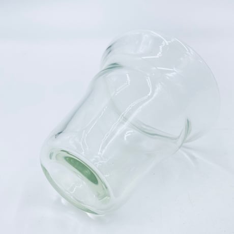 【沖縄の琉球ガラス】　白鴉再生硝子器製作所　くびれグラス　クリア